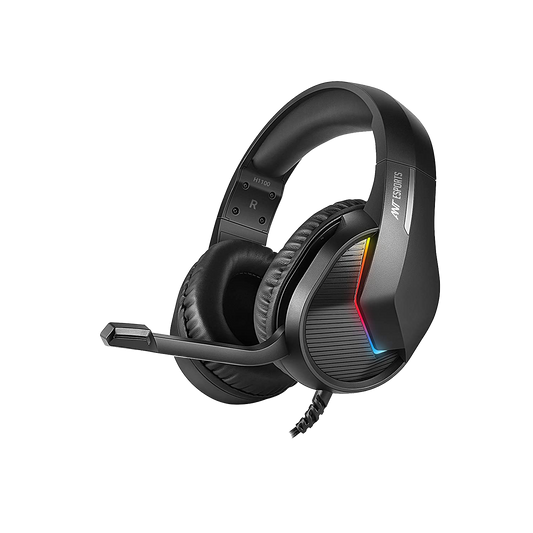 Wired Gaming Headset with Auto RGB Lighting (Black)