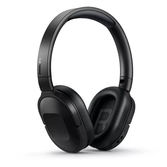 Slim Wireless Over Ear ANC Headphones - 30H Playtime, Black