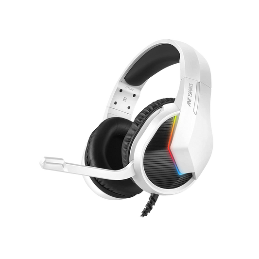 PRO Wired Gaming Headset with Auto RGB Lighting (White)