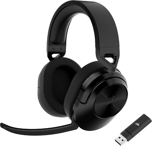 Comfortable HS55 Wireless Gaming Headset Carbon