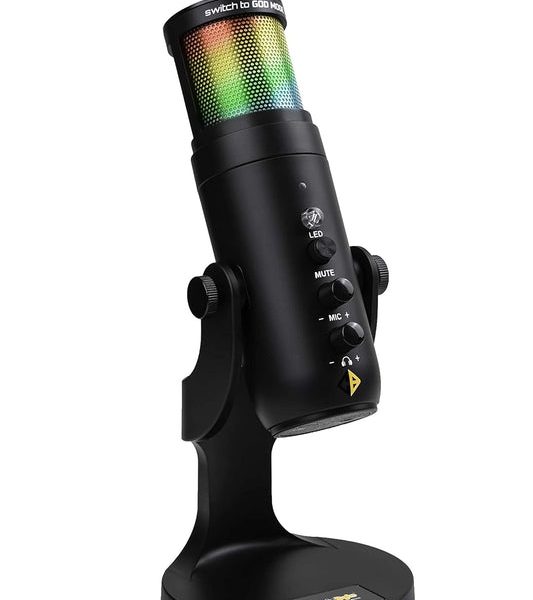Cardioid RGB USB Microphone with Tabletop Stand