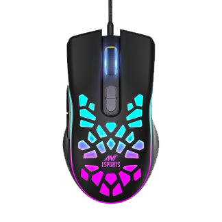 Lightweight 60g Wired Gaming Mouse 3600 DPI RGB Black