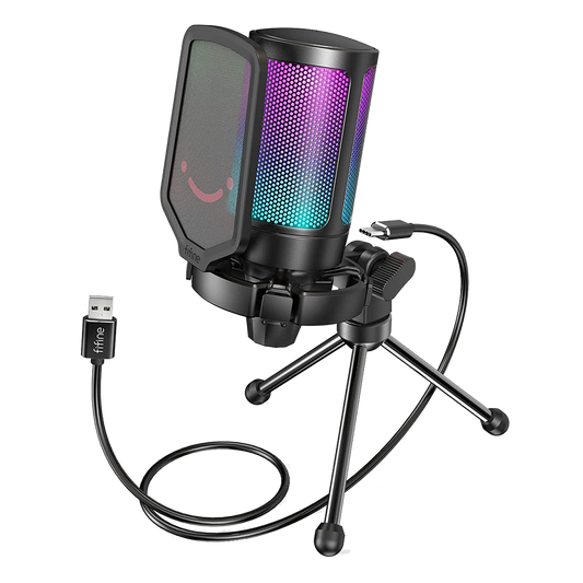 Professional USB Condenser Gaming Mic for PC/Mac