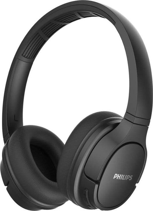 Black Wireless On-Ear Bluetooth Headphones with Mic